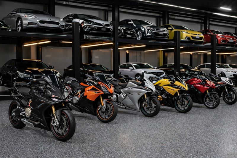 ECCCO motorcycle storage