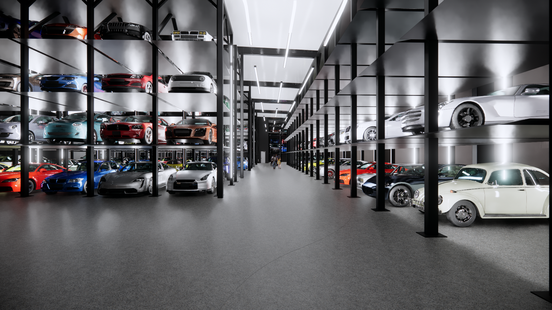 Photo of ECCCO storage racks inside facility